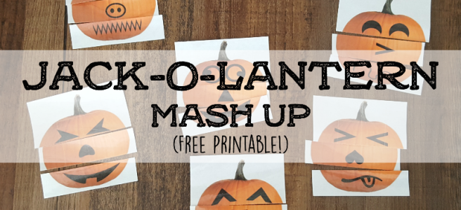 Love Jack-o-Lanterns? Your preschooler is sure to enjoy the multitude of silly pumpkin faces they can create with our free printable! - Crafternoon Playdate