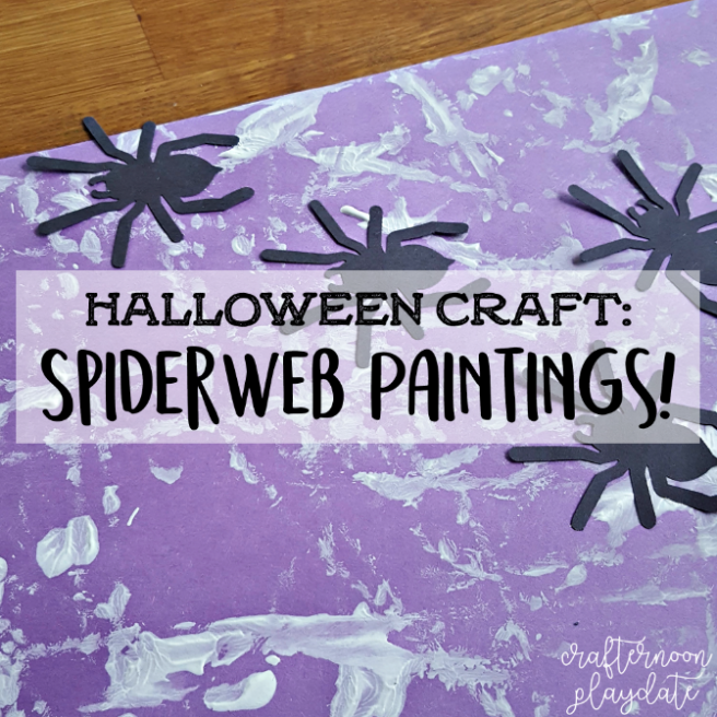 For kids, art is even more fun when it involves lots of movement. Make this Halloween spiderweb painting while shaking your BOOty (get it, booooo-ty?)